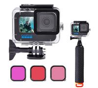 Waterproof Protective Case for GoPro Hero 9/10/11/12, Underwater Floating Grip Compatible with GoPro 9/10/11/12