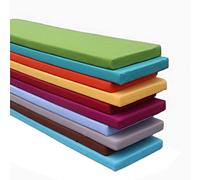 Waterproof PU Leather Bench Cushion 3cm Thick Non-Slip & Removable Ideal for Indoor/Outdoor Furniture Garden Use (22x65 cm)