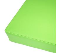 Waterproof PU Leather Cushion 5cm Thick Zippered Seat Pad for Dining Chairs Shoe Change Stool Patio & Garden Benches - Green 130x40cm