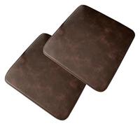 Waterproof PU Leather Dining Chair Pads2/4 Packs Square Seat Cushions for Office & Home Brown 45x45cmComfortable & Stylish Chair Cushions