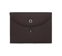 Waterproof PU Leather Document Bag 13 Pockets with Labels Expanding File Holder Portable Multifunctional A4 Files Briefcase for Business Interview and Meeting(Brown)