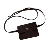 - Waterproof PU Leather | Fashion with Adjustable Strap, Portable Waist Bags for Travel, Running, Hiking, Dark Coffee, riferimento alla descrizione, Reference description