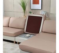 Waterproof PU Leather Sofa Cover, Stretchable Couch Slipcover, Solid Color Furniture Protector for L-Shaped Sofa, Plus Size, 1PC, Living Room Essential
