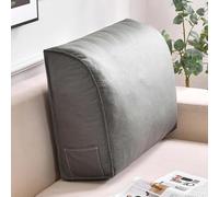Waterproof PU Leather Wed Pillow - Soft Back Support Bolster for Bed Sofa & Office Ideal Lumbar Support Headboard Cush Perfect for t & Positing