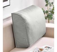 Waterproof PU Leather Wed Pillow Soft Back Support Bolster for Sofa & Bed Adjustable Lumbar Pillow for Home & Office t