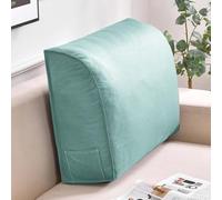 Waterproof PU Leather Wed Pillow - Soft Back Support Bolster for Sofa Bed Office - Ideal Lumbar Pillow & Headboard Cush for t and Positing