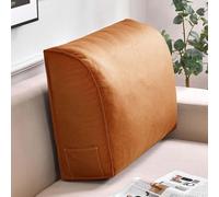 Waterproof PU Leather Wed Pillow - Soft Back Support Headboard Bolster for Sofa Bed & Office - table Lumbar Support Cush for Optimal Positing