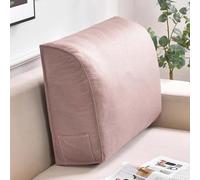 Waterproof PU Leather Wed Pillow - Soft Back Support Throw Pillow for Bed Sofa & Office - table Lumbar Bolster for Ideal Positing & Relaxat