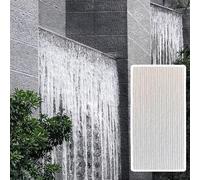 Waterproof PU Wall Panels, Faux Stone Tiles for Gaming Room, 3D Fluted Texture Wainscoting for Indoor & Outdoor Landscaping