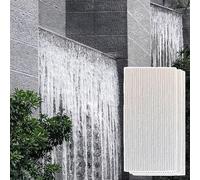 Waterproof PU Wall Panels, Faux Stone Tiles for Gaming Room, 3D Fluted Texture Wainscoting for Indoor & Outdoor Landscaping