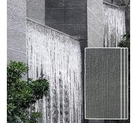 Waterproof PU Wall Panels for Interior and Exterior, Faux Stone Wall Tiles with Fluted Texture, 3D Effect Wainscoting for Gaming Room and Landscaping