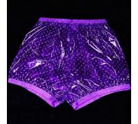Waterproof Pull-On Incontinence Pants Menstrual Period Leak-proof Plastic Briefs Adult Waterproof Protection Underpants Washable Noiseless and Reusable Plastic Pants,L,Purple