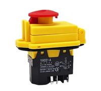 Waterproof Push Button 4/5 Pin Push Button Waterproof Momentary Button Electromagnetic Switches AC250V 16A Button IDGTTLDF(5 pin)