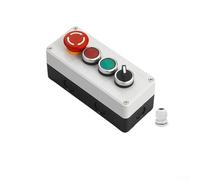 Waterproof Push Button Switch Control Box, 22mm Opening Diameter, IP65 Rated ABS and Metal Construction with Rubber Seal for Inching or Momentary Reset, Self-Locking or Self-Resetting Function(3)