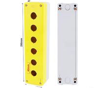 Waterproof Push Button Switch Control Box Bellmei IP65 Industrial Enclosure, ABS+PC Material With Knockout Hole Design For Easy Wiring And Moisture Resistance(6 Holes)