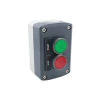 Waterproof Push Button Switch Control Box Station Two LED Illuminated Momentary Switch SAL LA68H-D XALD243B START/STOP Box(2NO AND 2NC,12V)