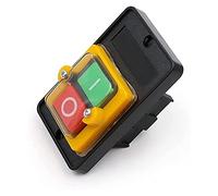 Waterproof Push Button Switch Power On/Off KAO-5/BSP210F-1B 10A 380V for Cutting Machine Bench Drill(Beige)