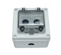 Waterproof Push Button Switch,Start Stop Control Box,Outdoor Electrical Enclosure,IP67 Industrial Switch Box,Two Hole Switch Station(B)