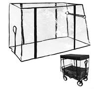 Waterproof Push Pull Folding Wagon Rain Cover - Durable Camping Trolley Rain Shelter for Garden Picnic Stroller Cart Protection from Rain and Elements