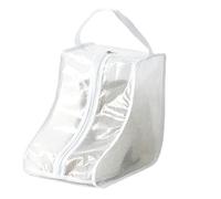 Waterproof PVC Boot Storage Bags,1/2/4 Packs Clear Dustproof Shoe Organizer with Handle Zipper Durable Shoes Bag for Tall/Short Bootsfor Home Travel Move (S-4PCS,White)