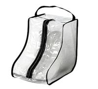 Waterproof PVC Boot Storage Bags,1/2/4 Packs Clear Dustproof Shoe Organizer with Handle Zipper Durable Shoes Bag for Tall/Short Bootsfor Home Travel Move (S-2PCS,Black)