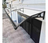 Waterproof PVC Canopy UV Resistant Outdoor Shelter Transparent Rain Cover 100x200cm Easy Installation Durable Aluminum Frame for Backyard Patio Camping