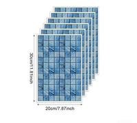 Waterproof PVC Decorative Decal for Bathroom and Kitchen Walls Featuring Contemporary Abstract Mosaic Aesthetic (LM26T60095J_T)