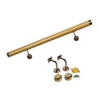 Waterproof PVC Handrail Non-Slip Support Rail with Wall Mount Brackets for Outdoor Steps & Indoor Stairs