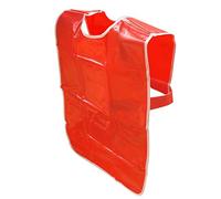 Waterproof PVC Red Apron for Messy Play Baking & Painting X-Large 76cm x 69cm by BCreative®