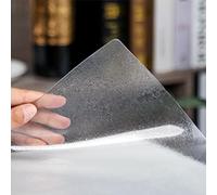 Waterproof PVC Table Cover Protector 39.37x51.18in | 1mm Thick Wipeable Easy-Cut Dining Table Mat for Home & Kitchen | Durable Frosted Tablecloth Protector
