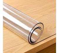 Waterproof PVC Table Cover Protector, m Thick Tablecloth | Customizable Cut-to-Fit for Dining Tables, Everyday Use, and Easy Maintenance