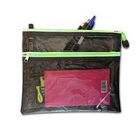 Waterproof PVC Twin Zip Pouch Travel Cosmetic Wash Bags- Available in A4, A5 & DL (A5 (19 x 24 cm))