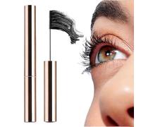 Waterproof Quick Drying Curling Mascara - Wand Mascara For Lengthening & 3D Volumizing, Slim Brush For Fine Short Lashes & Older Women, Smudge Proof Black(Black)