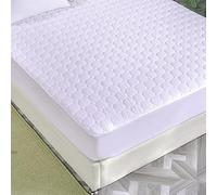 Waterproof Quilted White Soft Sheet and Mattress Protector Pad Absorbent and Machine Washable