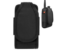 Waterproof Radio Bag - Walkie Talkie Bag Carrier for Service Belt, Nylon Radio Holder | Portable Bag for Walkie Talkies, Outdoor, Rescue and Tactical Operations, Safe and Practical, black, see
