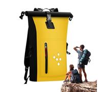 Waterproof Rafting Bag, Waterproof Kayak Bag | Lightweight Dry Backpack with PVC Roll Top | Lightweight Multifunction Roll Top Backpack for Women and Men Drifting, yellow, riferimento alla