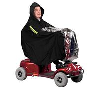 Waterproof Rain Poncho for Mobility Scooter, Large Wind Proof Scooter Cape