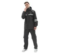 Waterproof Rain Suit for Men Women, Durable Rain Jacket and Pants 2 Piece