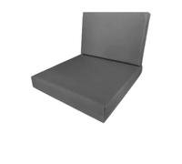 Waterproof Rattan Cushion Pads for Garden Furniture Replacement Cushions with Washable Zipped Covers Sofa, Dining & Corner Patio Sets (Grey, 60 x 55 x 6 cm)