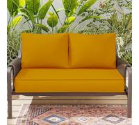 Waterproof Rattan Patio Cushions Set for Outdoor Loveseat WaterResistant Chair Cushions with Straps Sectional Sofa Pad & Pillow 130x60x50CMPerfect for Garden Swing