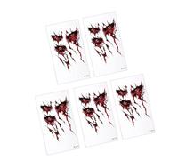 Waterproof Realistic Body Stickers Temporary Face Sticker For Halloween Role Play And Costume Event Halloween Temporary Sticker