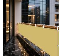 Waterproof Reangle Sun Shade Sail 292 x 375 cm, Dustproof & Windproof Outdoor Canopy Cover with Grommets & Rope, Ideal for Backyard Patio, Cream Color