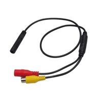 Waterproof Rear View Camera 1Pc Car Reverse Backup Camera 4-Pin Male To Female Connector RCA CVBS Wire Signal Power Adapter Harness Rear View Camera