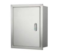 Waterproof Recessed Wall Mounted Electl Junct Box with Lock Hind Cover & Internal Mounting Panel for Outdoor Electl Projects (10x12x6 in)