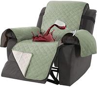 Waterproof Recliner Chair Covers Non-Slip Armchair Protector Large Anti-Fouling Recliner Sofa Cover with Elastic Straps - Sage Green 1-Seat Furniture Cover