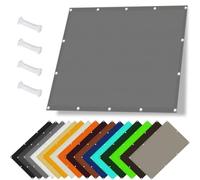Waterproof Rectangle Shade Sail 180x450 cm, Grey Sun Protection for Balcony, No Drill Installation, Includes Fastening Ropes for Outdoor Areas, UV Resistant Canopy