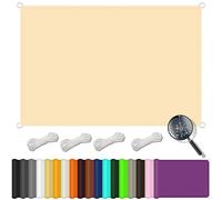 Waterproof Rectangle Sun Shade Sail 9x9m D-Ring Canopy Various Sizes & Colors UV Protection Shade Cloth for Patio Balcony Garden - Beige Outdoor Awning