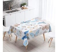 Waterproof Rectangle Tablecloth, Chickwin Butterfly 3D Print Home Decoration Stain Resistant Dust-Proof Reusable Polyester Table Cover for Party Dining Tables (Butterfly,100x140cm)
