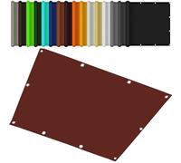 Waterproof Rectangular Awning 210x270 cm - UV Protection Sun Shade for Yard, Deck, Pergola - Weatherproof Outdoor Canopy with Mounting Ropes - Rust Red