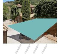 Waterproof Rectangular Shade Sail 1.5 x 3.6 m with Grommets & Ropes UV Protection Wind-Resistant Outdoor Canopy Perfect for Patios Gardens and Pools - Blue